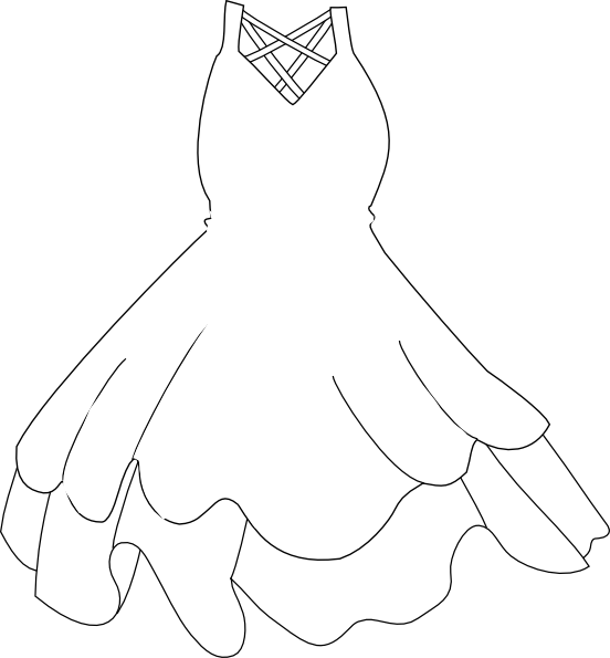 Robe 20clipart - White Dress Clipart (552x595), Png Download