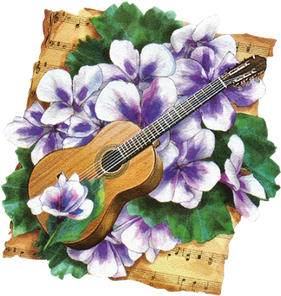 Guitars - Artificial Flower (407x424), Png Download