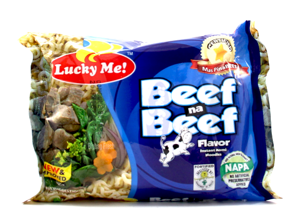 Lucky Me Instant Beef Noodles 60g - Lucky Me Beef Noodles (600x600), Png Download