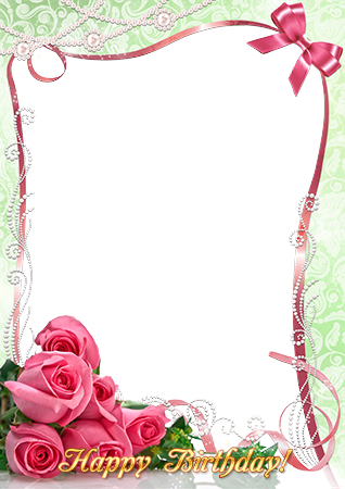 Pink Roses On Your Birthday - Rose Good Morning Image Download (318x450), Png Download
