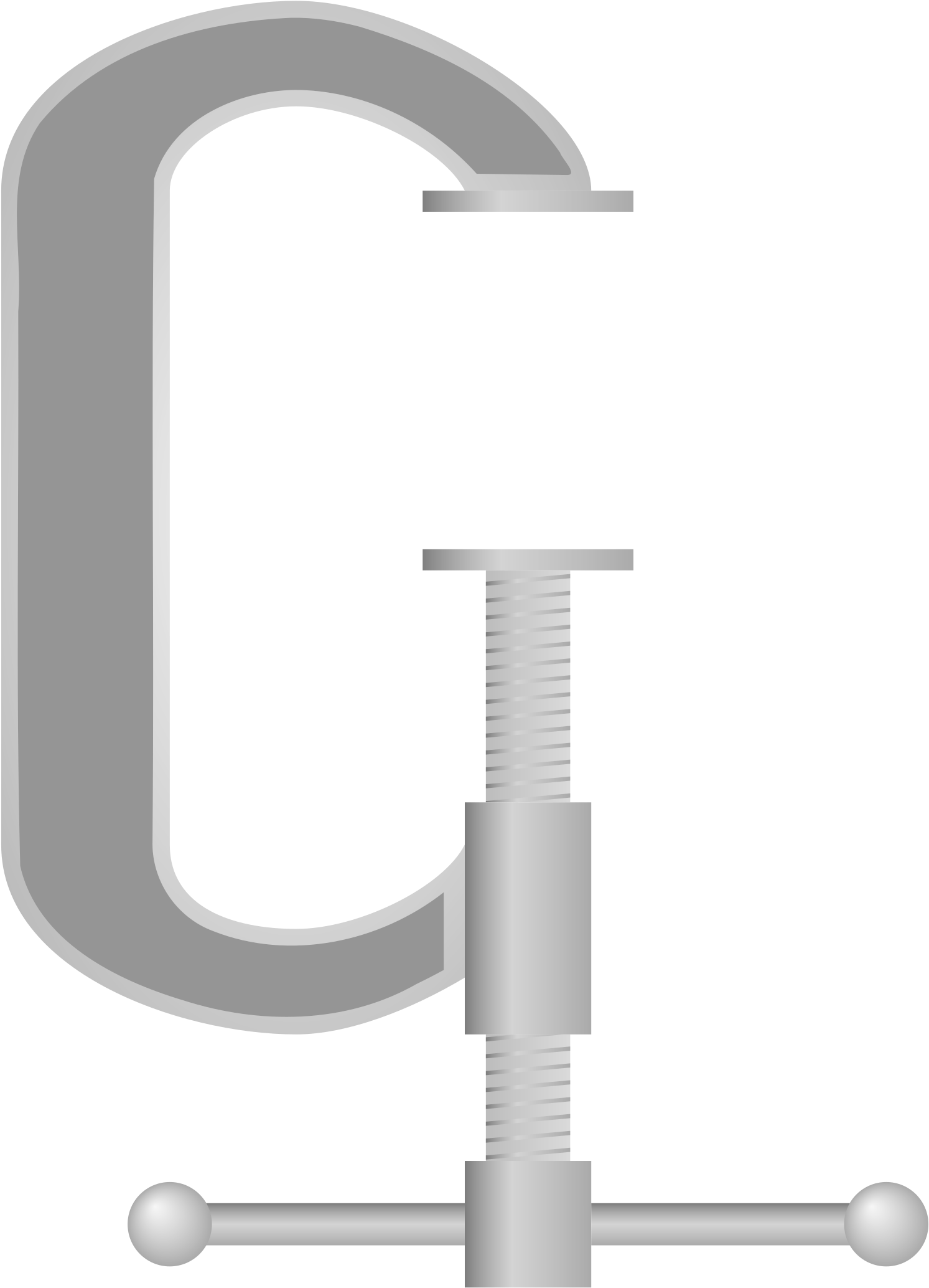 Hardware Tools Png Download - C Clamp Clipart (1800x2400), Png Download
