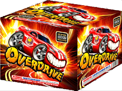 Overdrive - Heavy Metal Fireworks (500x500), Png Download
