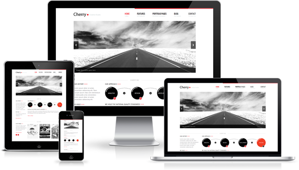 Convention-responsive1 - Responsive Design Image Png (616x351), Png Download