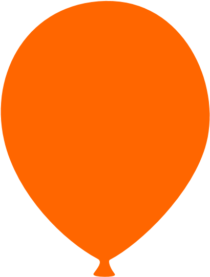 We Recommend To Use Orange Balloon Cliparts Only For - Orange Balloon Clipart (440x600), Png Download
