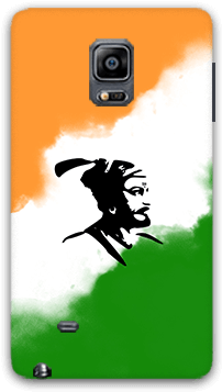 Shivaji With Indian Tricolor Samsung Note Edge Mobile - Mobile Phone (600x600), Png Download