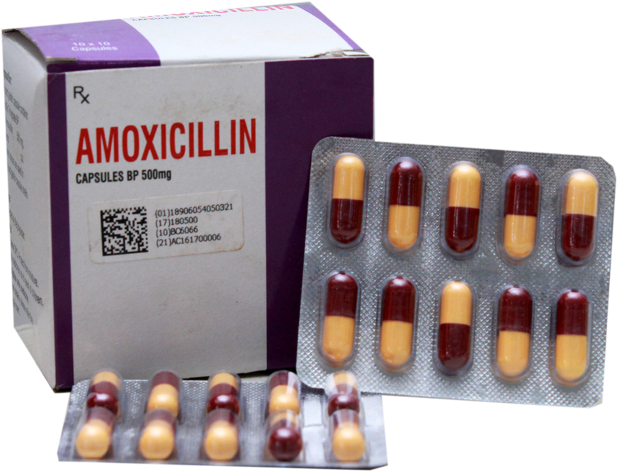 Amoxicillin Capsules Bp 250/500mg - احسن مضاد حيوي للحلق (970x688), Png Download