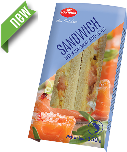 Sandwich With Salmon And Eggs - Chicken Sandwich (500x500), Png Download