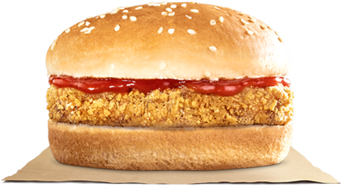 Kids Veggie Burger - Fast Food (500x540), Png Download
