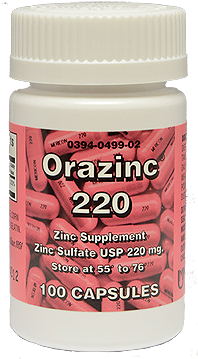 Orazinc 220 Mg Capsules For Healthy Growth (360x394), Png Download