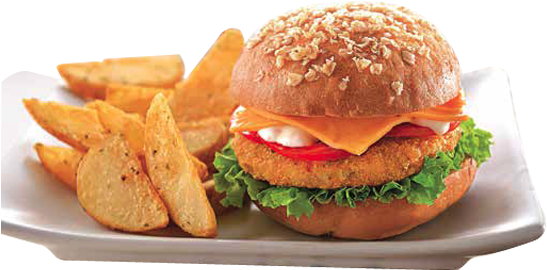 Mccain Super Veg Burger Patty - Cheeseburger (600x449), Png Download