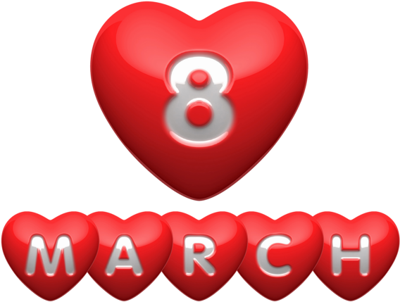 8 March Png Picture - 8 March Day Png (600x461), Png Download