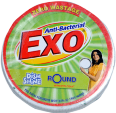 Exo Round 500gm - Exo Round Dishwash Bar (500x445), Png Download