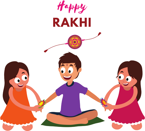 Main Image - Raksha Bandhan 2018 Wishes For Sister (500x500), Png Download