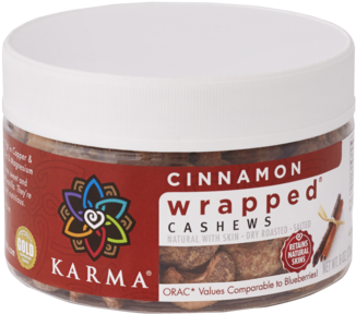 Cinnamon Wrapped Cashews - Karma Cashews, Peri Peri, Roasted - 1.5 Oz (480x374), Png Download