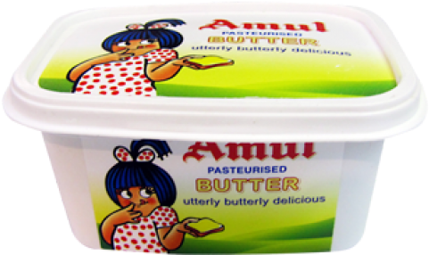 Amul Butter 200 Gm (500x554), Png Download