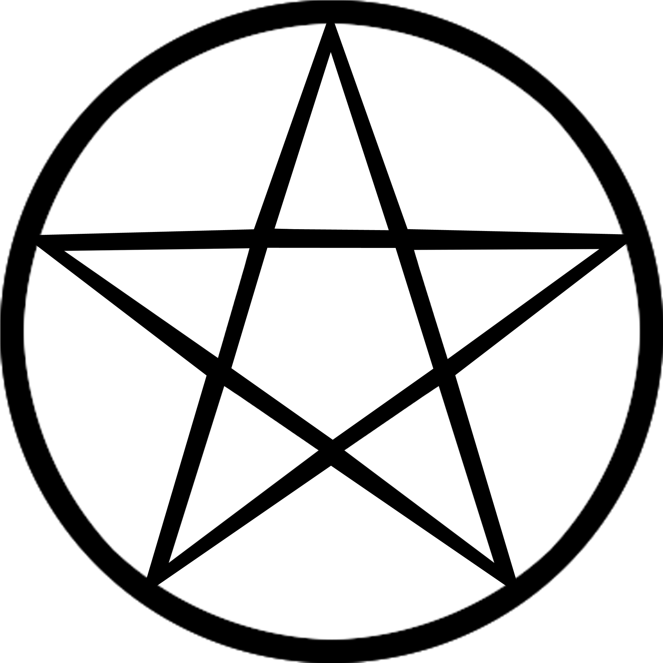 Drawn Cross Wrong - Does A Pentagram Mean (2210x2210), Png Download