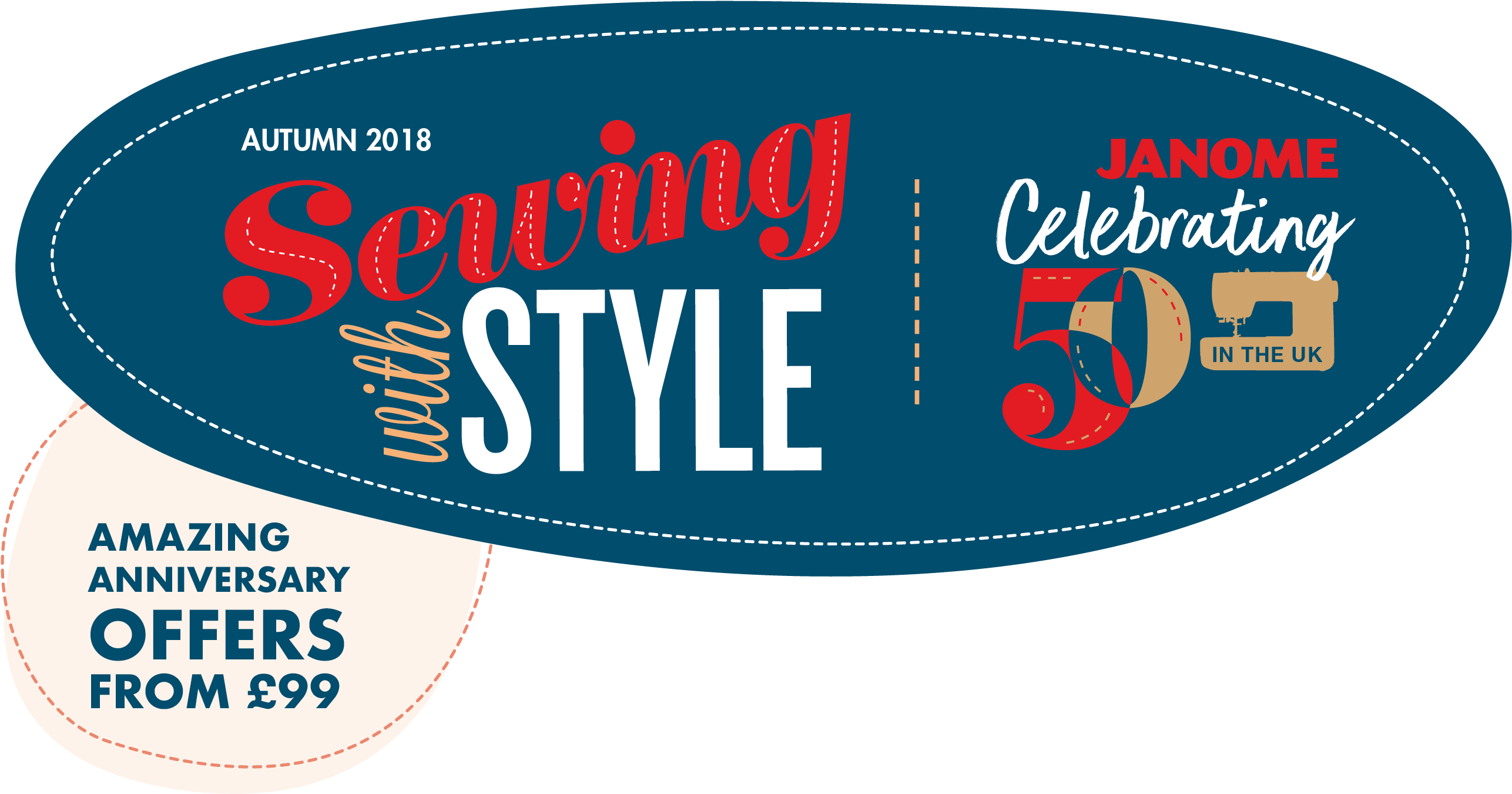 Janome Autumn Sale (2682x1418), Png Download