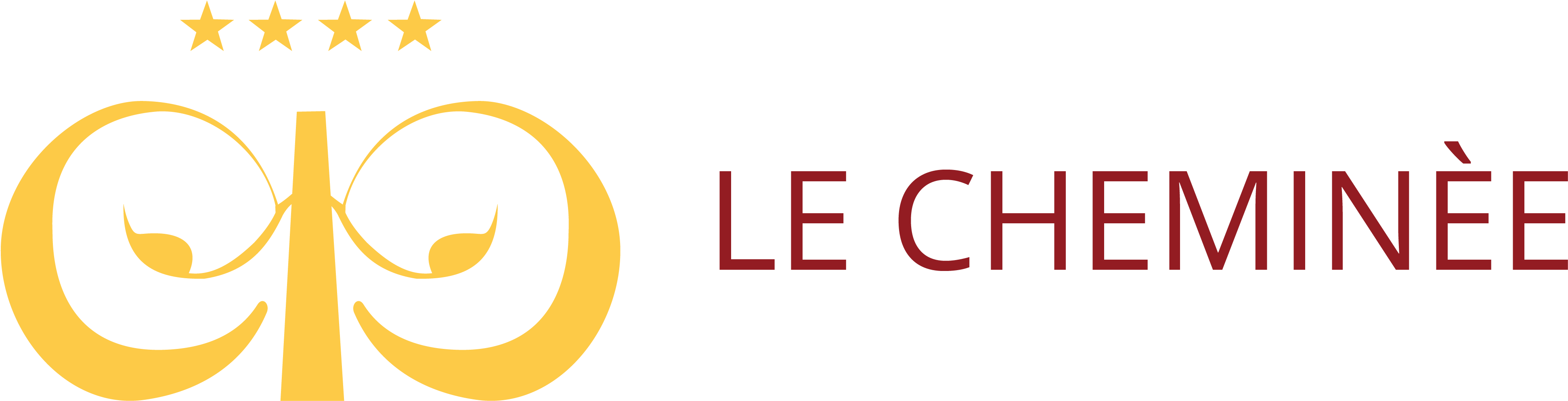 Special Offer 1 Night Hotel In Naples Business Trip - Le Cheminée (3904x992), Png Download