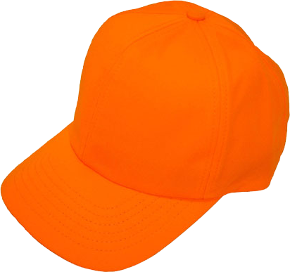 Orange Cap - Orange And Purple Cap PNG 