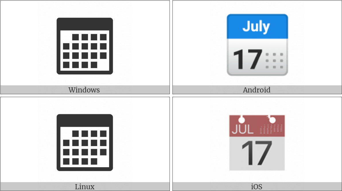Calendar On Various Operating Systems - Operating System (1200x675), Png Download
