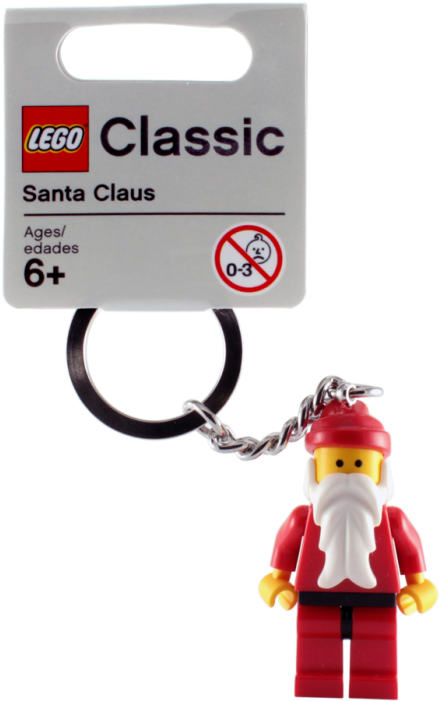 Lego Classic Father Christmas/santa Claus Keychain - Lego Santa Claus Keyring (700x700), Png Download
