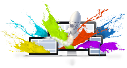 Creative Design Service - Web Design Png (500x250), Png Download