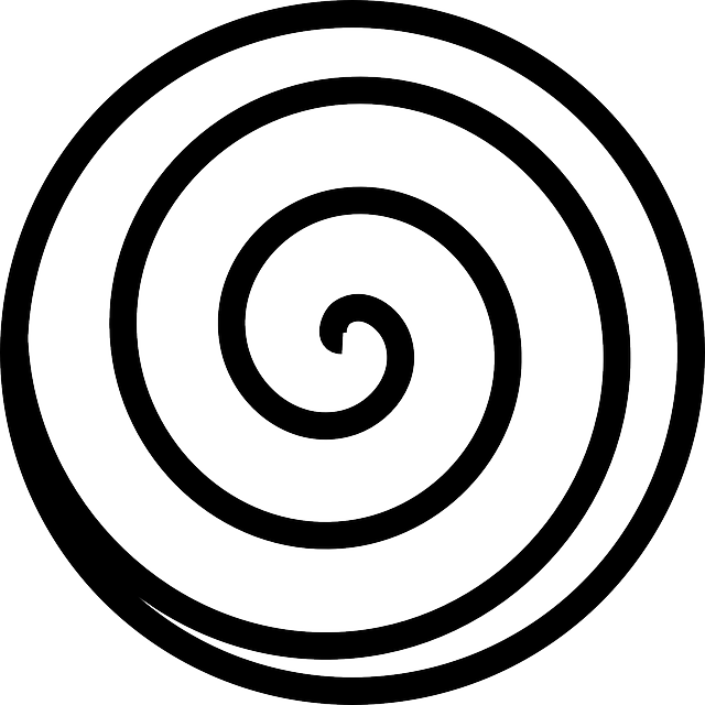 Round Free Spiral Tattoo Track Spirals - Spiral Clipart (640x640), Png Download