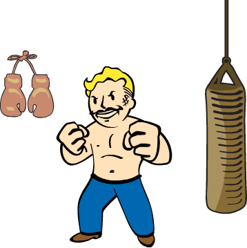 Fo4 Iron Fist - Fallout 4 Perk Iron Fist (358x359), Png Download