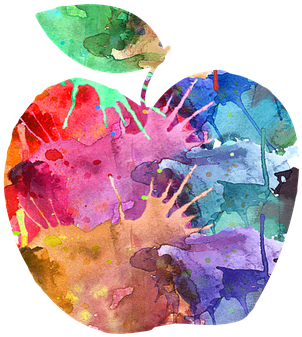 Apple, Stylized Apple, Fruit, Food - Kraków (604x340), Png Download