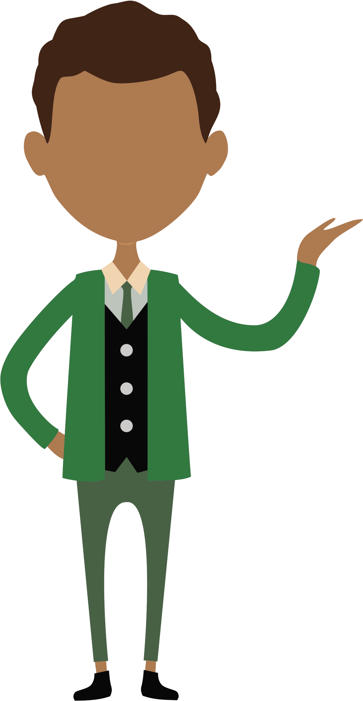 This Free Icons Png Design Of African Businessman (1310x2400), Png Download