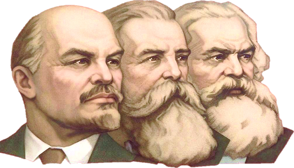 Bhagat Singh - Karl Marx Lenin Engels (800x457), Png Download