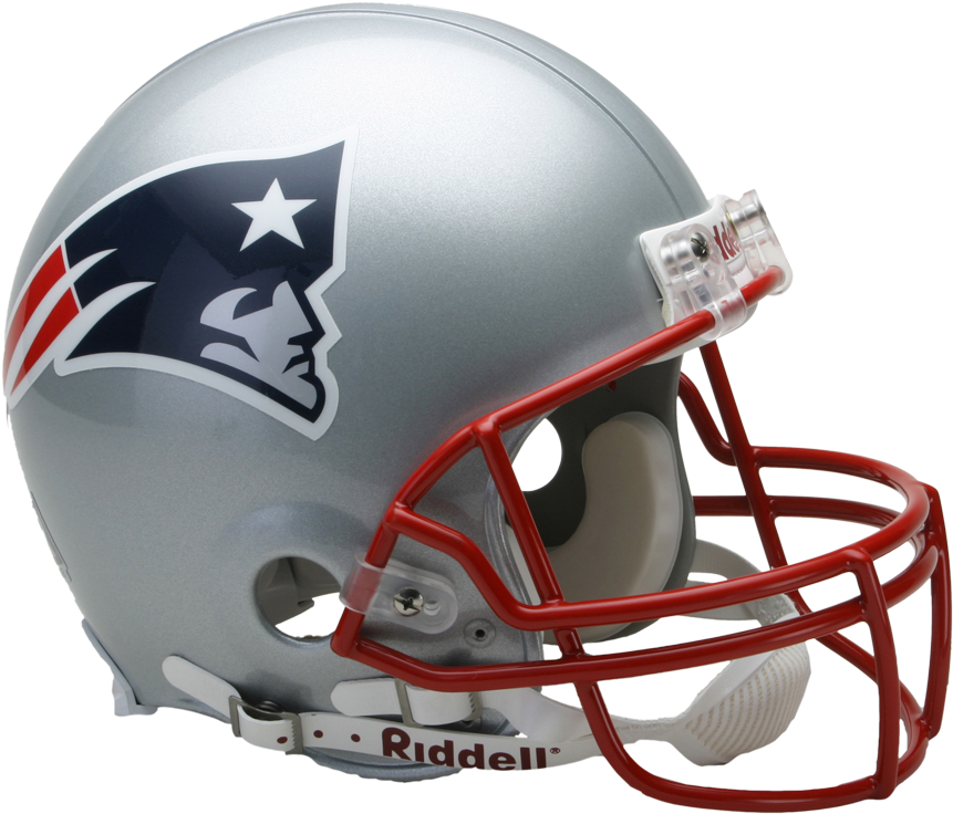 Riddell Deluxe Replica Helmet - Patriots Helmet (900x812), Png Download