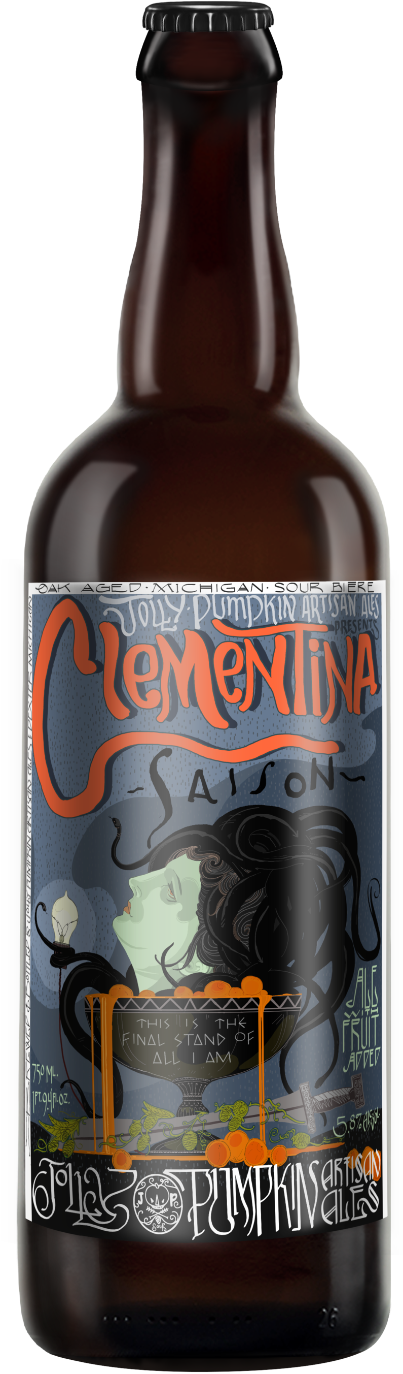 Clementina Jp Bottle (1000x2813), Png Download