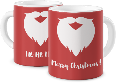 Photo Mug Coloured Mug Santa's Beard - Coffee Cup (540x407), Png Download