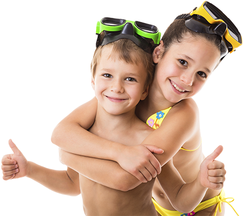 Commercial Pool Cleaning In Puerto Rico - Naked Female Kid (500x442), Png Download