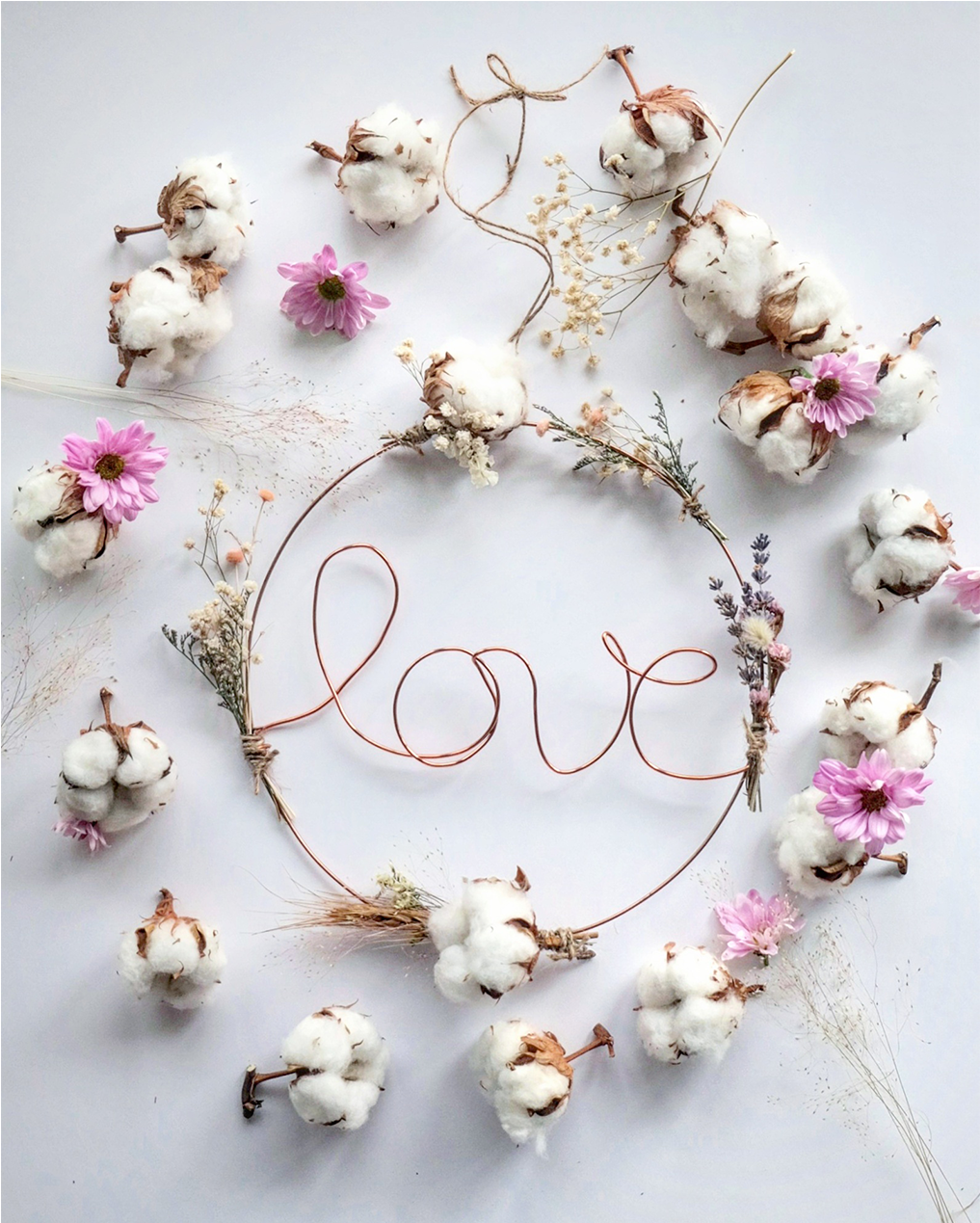 Love - Hanging Wreath - Love (1270x1270), Png Download