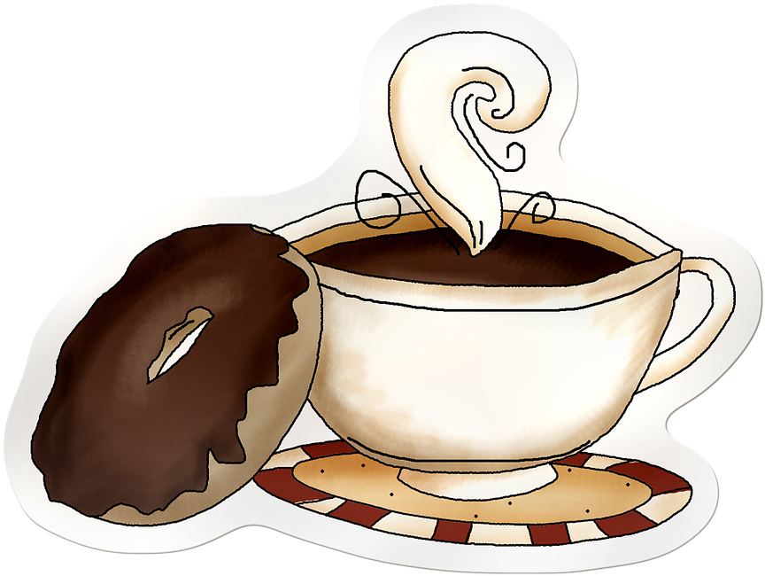Coffee Cup 1743338 960 720 - Coffee Donuts Clip Art (935x720), Png Download
