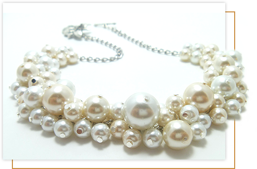 All About Pearl - Chunky Pearl Necklace Uk (518x341), Png Download