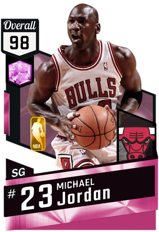 '98 Michael Jordan Pinkdiamond Card - Pink Diamond Kevin Love (325x475), Png Download