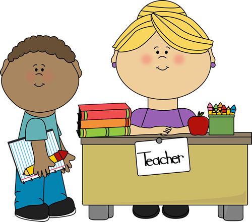 Boy Student And Teacher Png J7djf1 Clipart - Teacher Helper Clip Art (500x441), Png Download