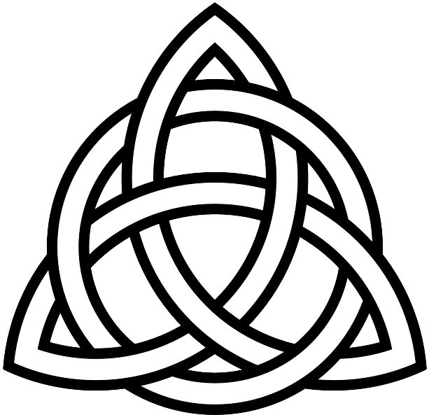 Celtic Knot Clipart - Triquetra With Circle (600x558), Png Download