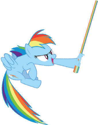 Rainbow - Rainbow Lightsaber (419x456), Png Download