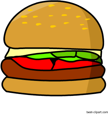 Free Hamburger Clip Art - Clip Art (450x450), Png Download