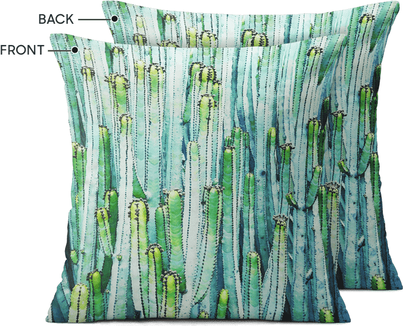 Dailyobjects Watercolor Cactus 12" Cushion Cover Buy - Cushion (900x900), Png Download