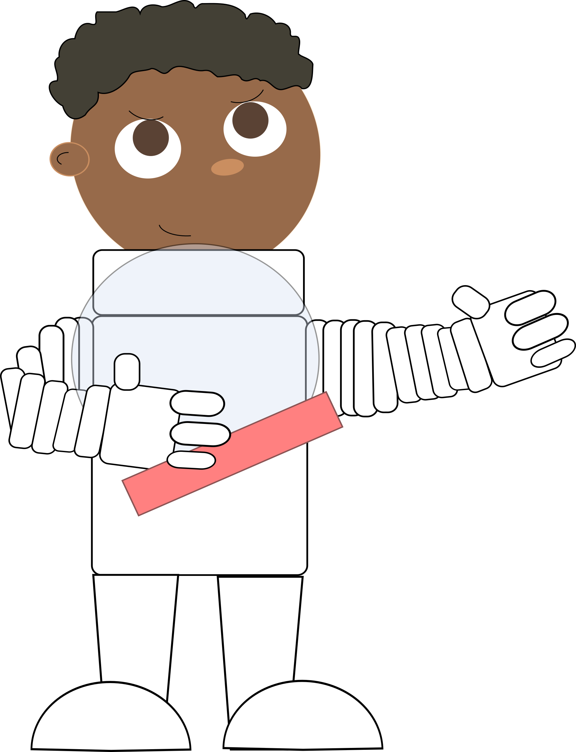 This Free Icons Png Design Of African Astronaut (1840x2400), Png Download