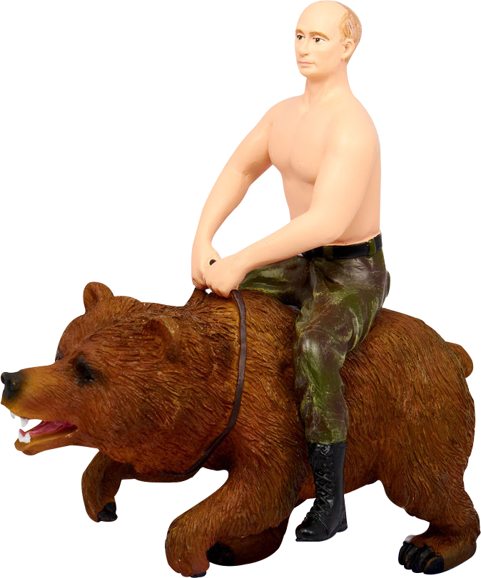 Oso Putin 2 - Grizzly Bear (674x811), Png Download