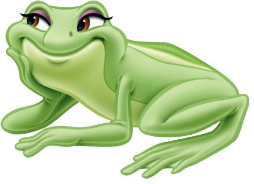 Download - Princess And The Frog Tiana Frog (536x389), Png Download
