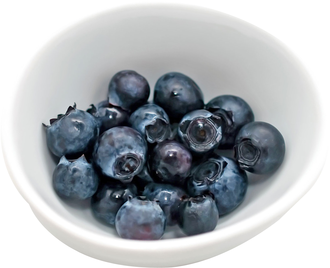 Download Blueberries In Bowl Png Image - Bowl Of Blueberries Png (500x403), Png Download