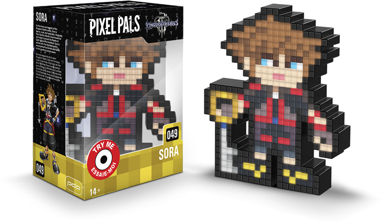 Kingdom Hearts - Pixel Pals Hearts Sora 41 (800x800), Png Download