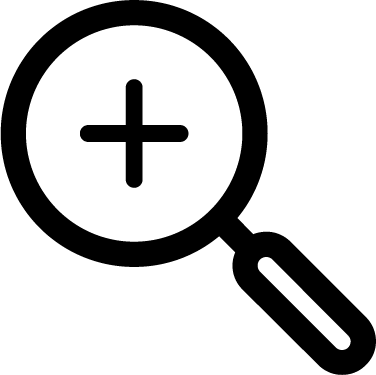 Icons Tagged As - Magnifier Plus Icon (376x375), Png Download